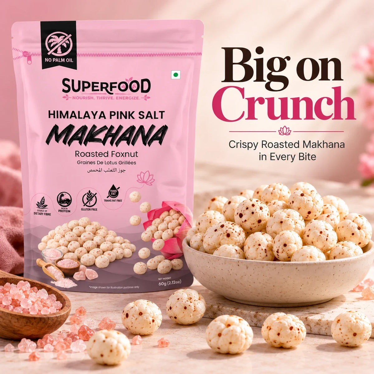HIMALAYAN PINK SALT MAKHANA