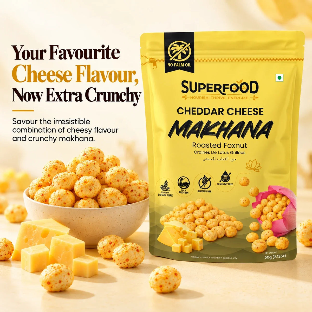 CHEDDAR CHEESE MAKHANA