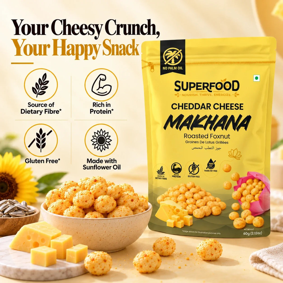 CHEDDAR CHEESE MAKHANA