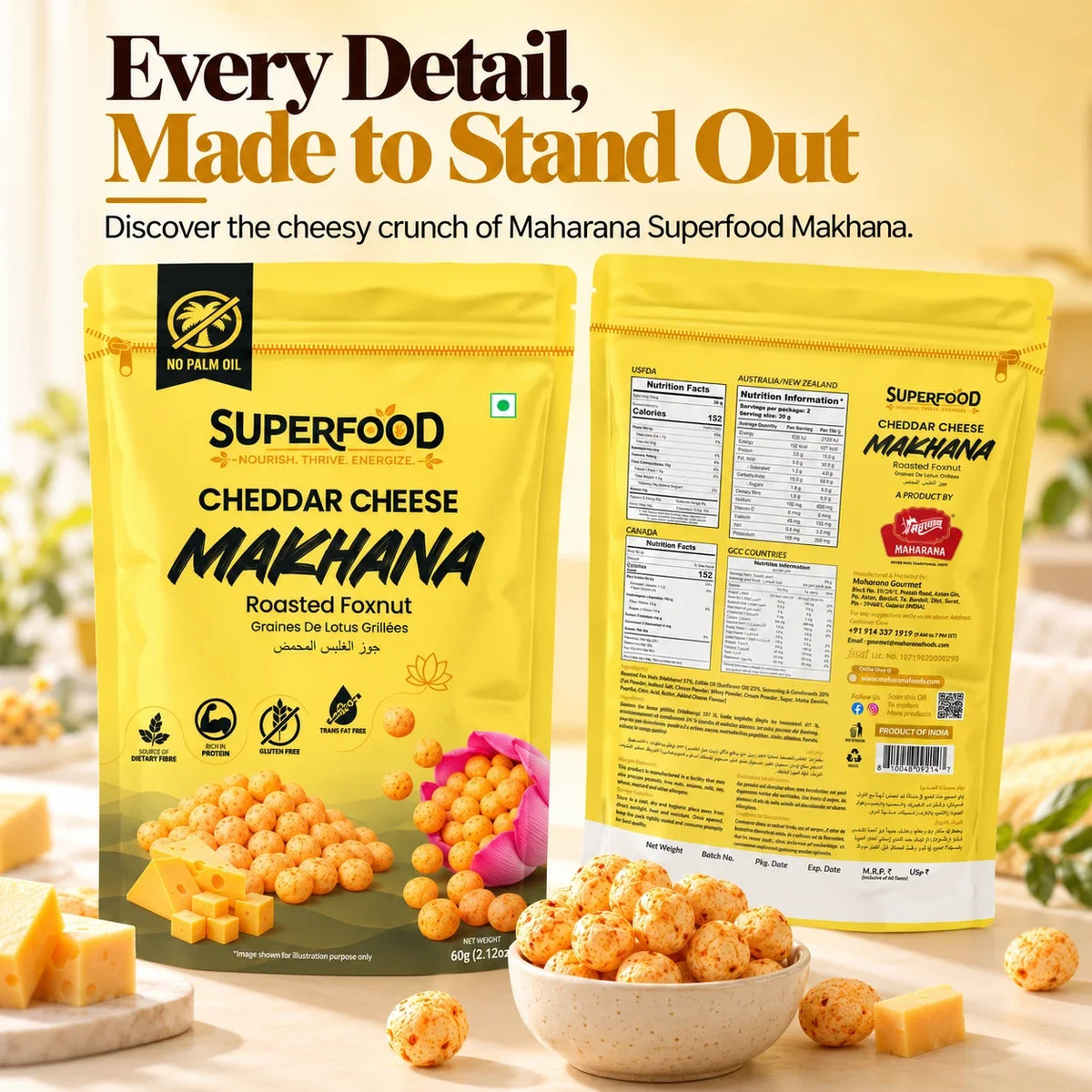 CHEDDAR CHEESE MAKHANA