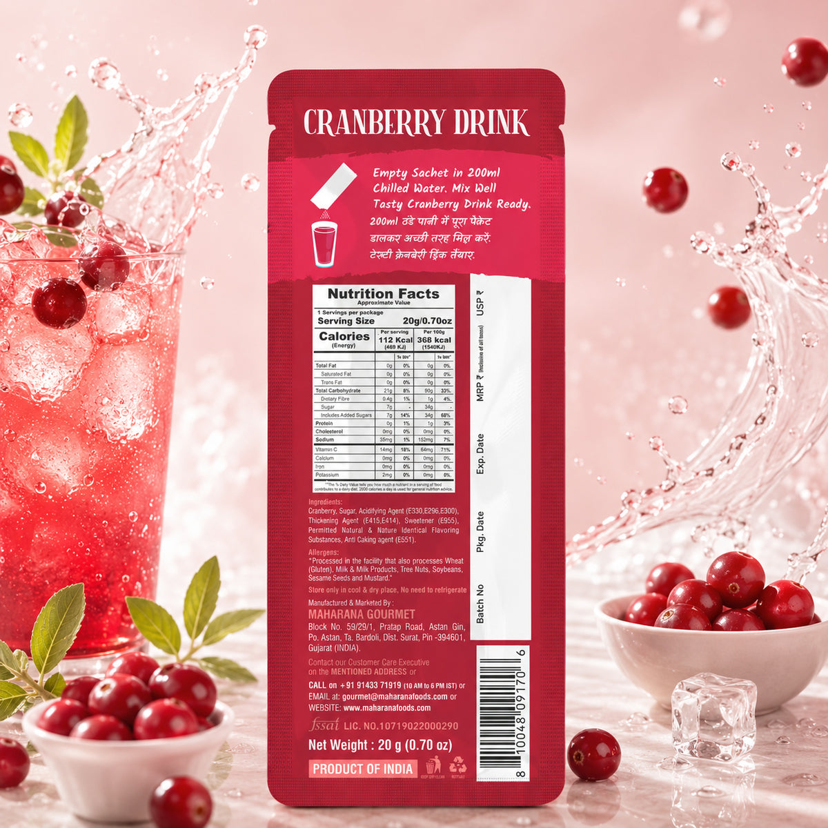 INSTANT CRANBERRY DRINK