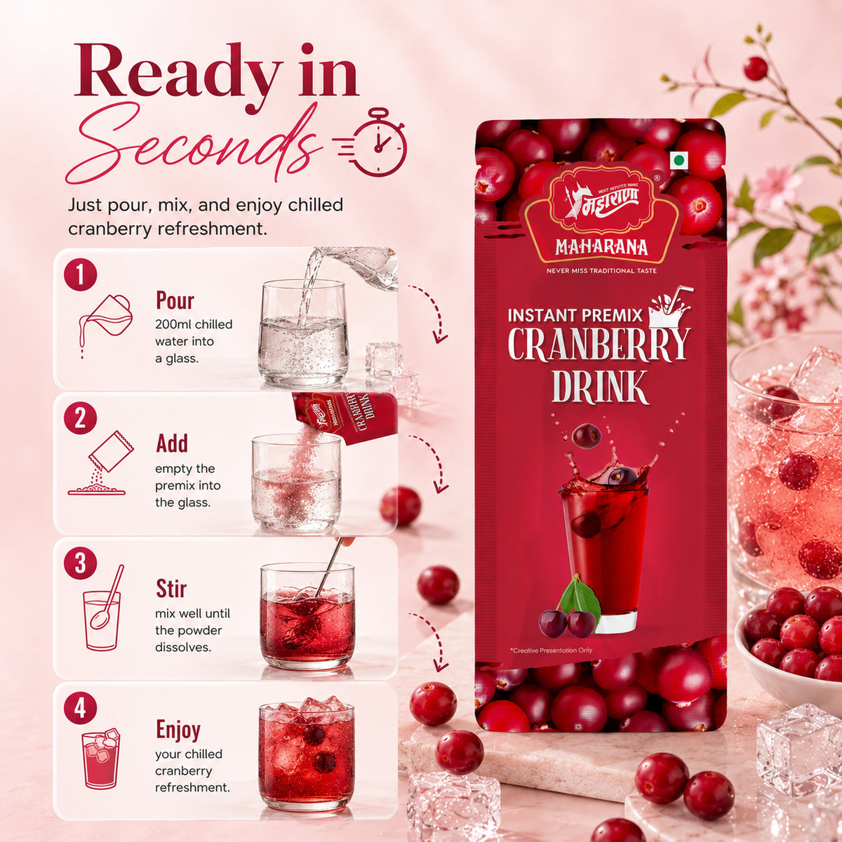 INSTANT CRANBERRY DRINK