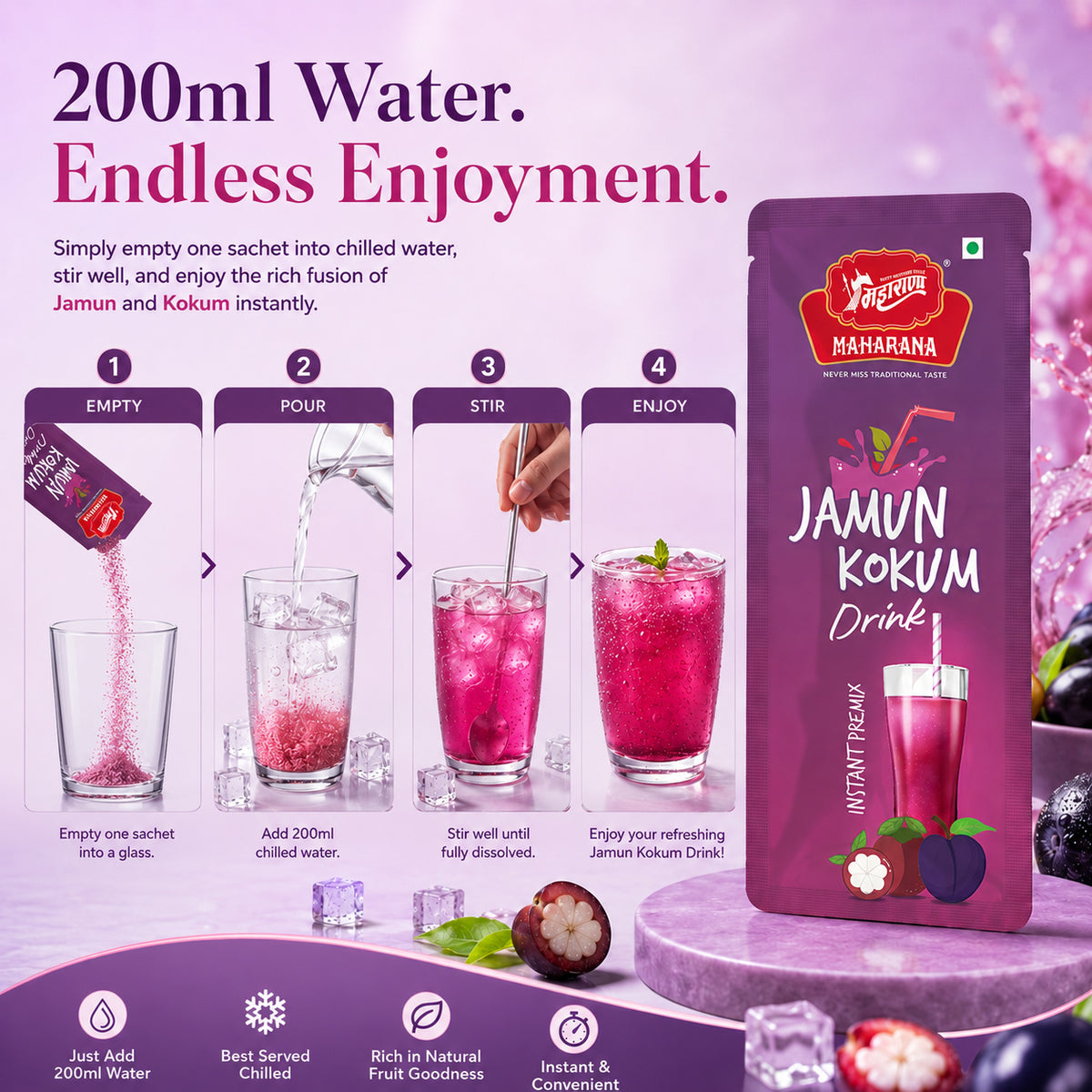 INSTANT JAMUN KOKUM DRINK