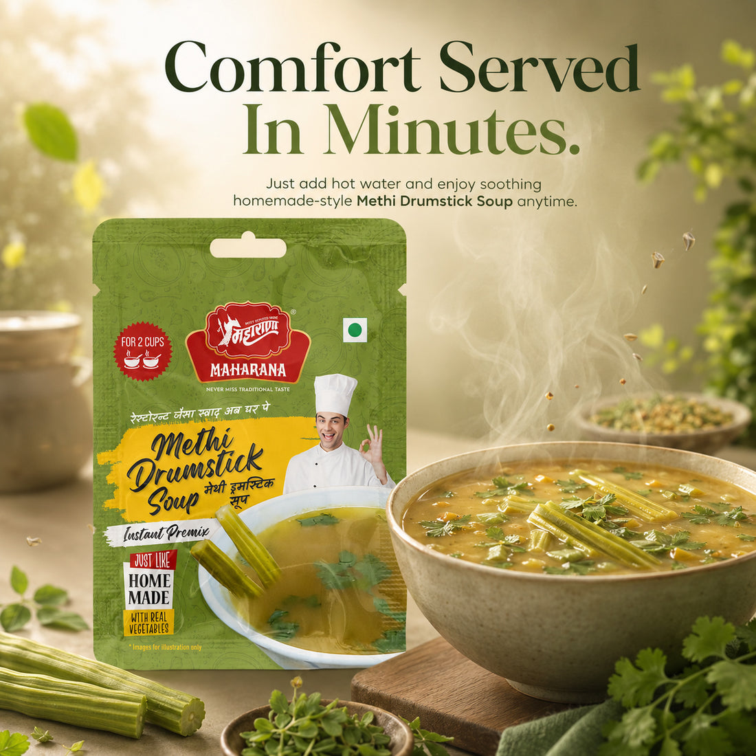 INSTANT METHI DRUMSTICK SOUP