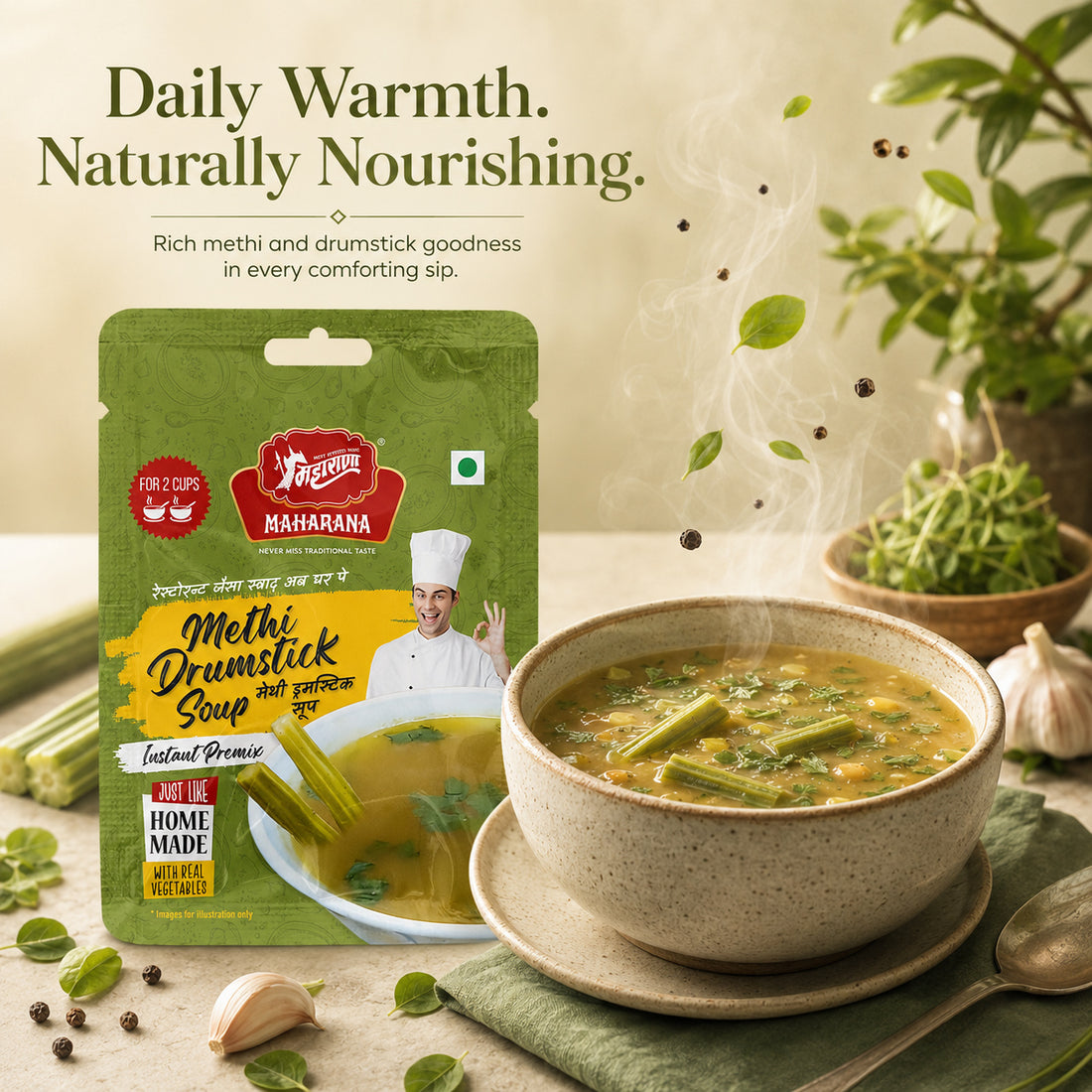 INSTANT METHI DRUMSTICK SOUP