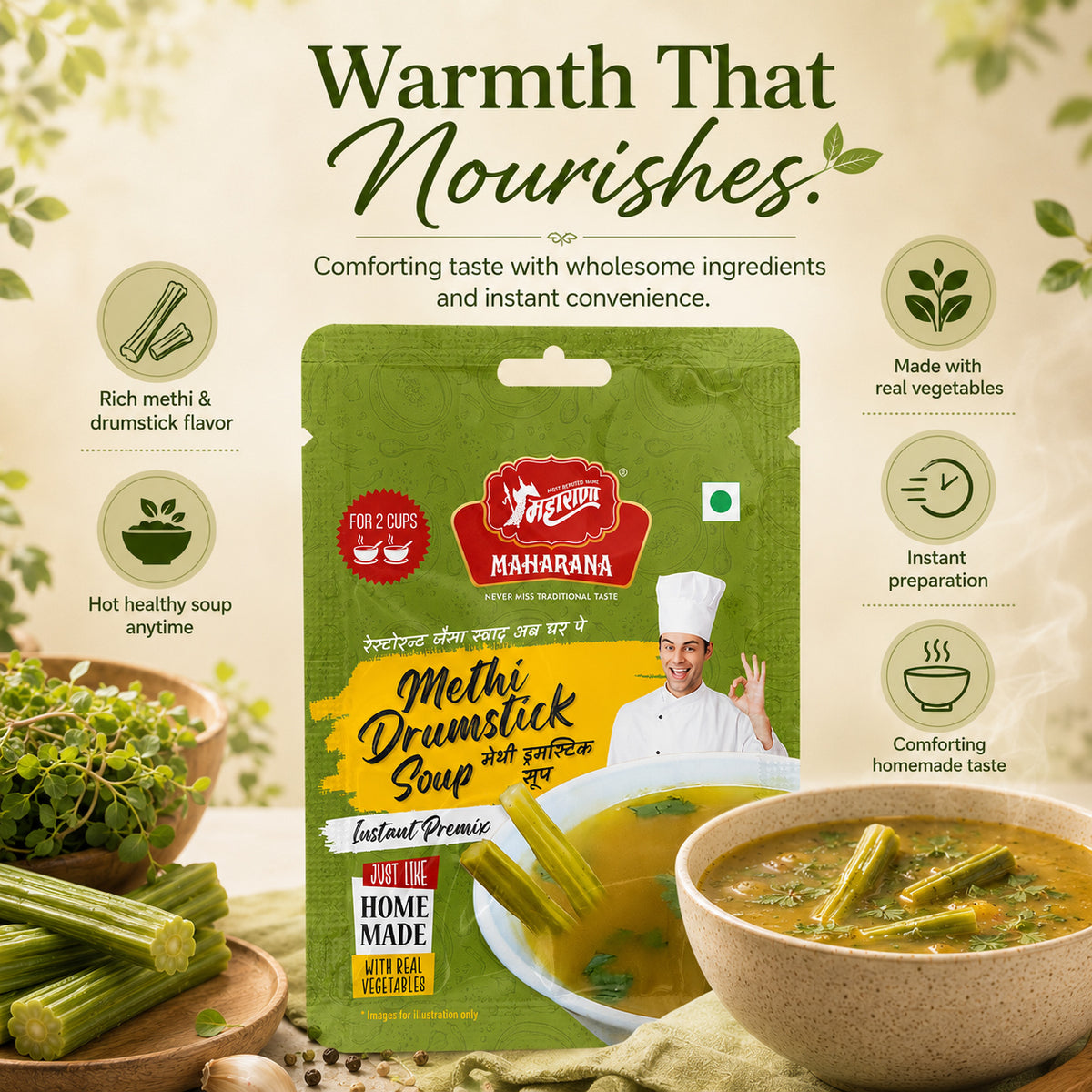 INSTANT METHI DRUMSTICK SOUP