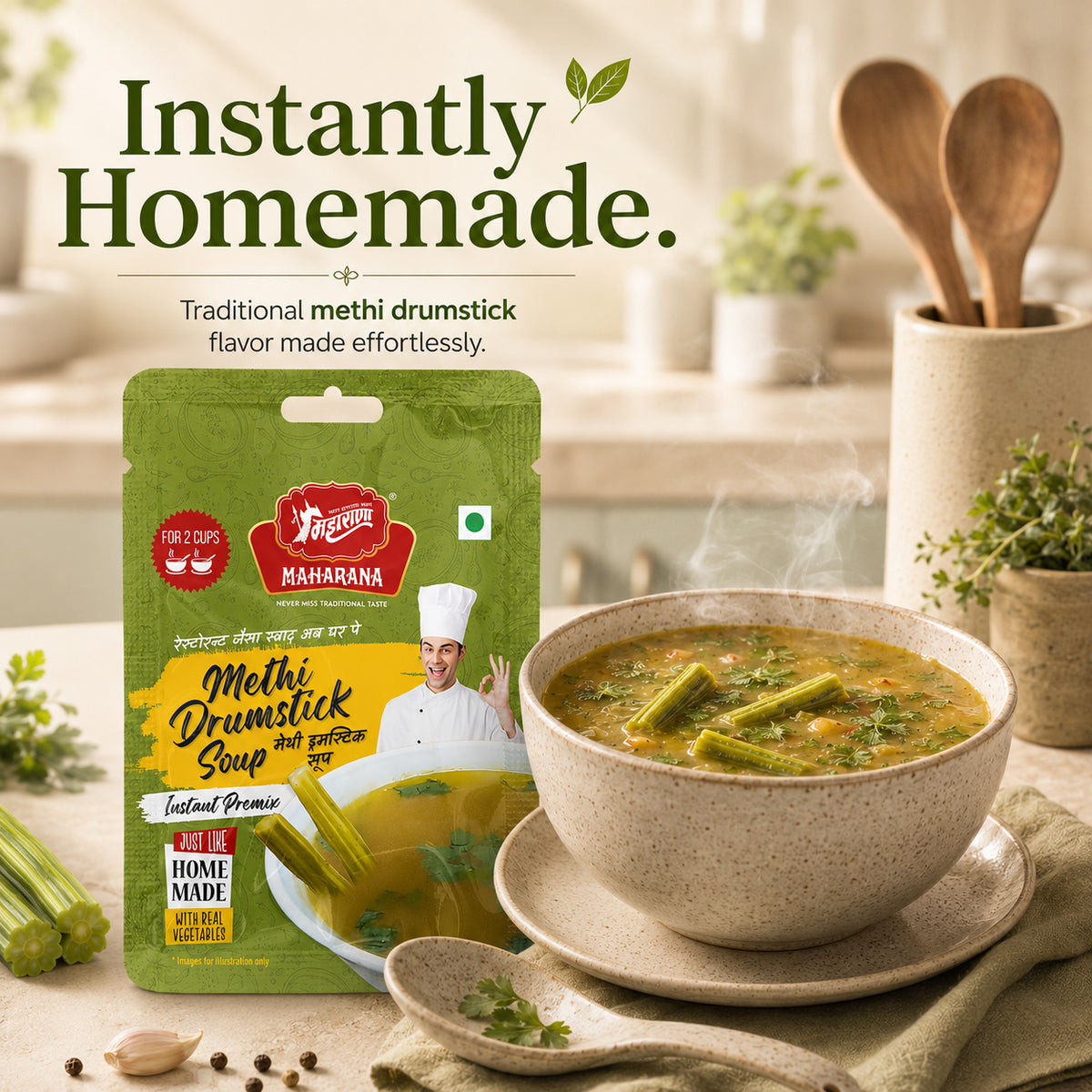 INSTANT METHI DRUMSTICK SOUP