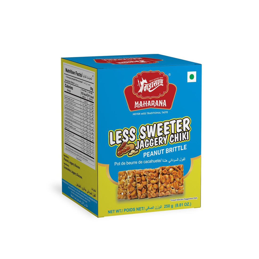 LESS SWEETER JAGGERY CHIKI