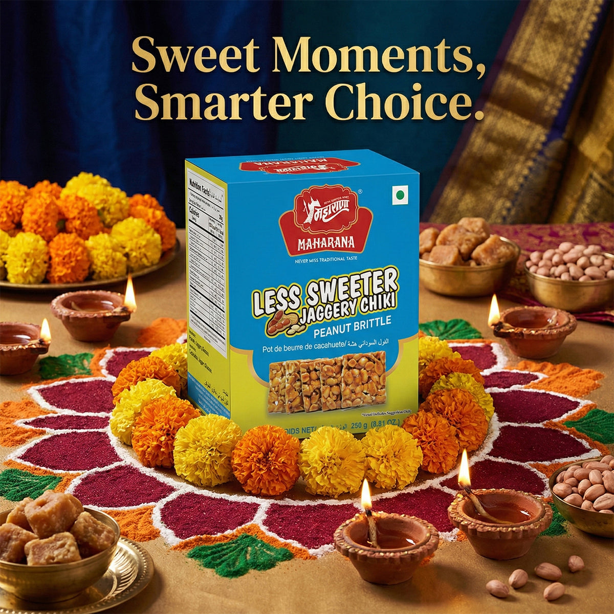 LESS SWEETER JAGGERY CHIKI