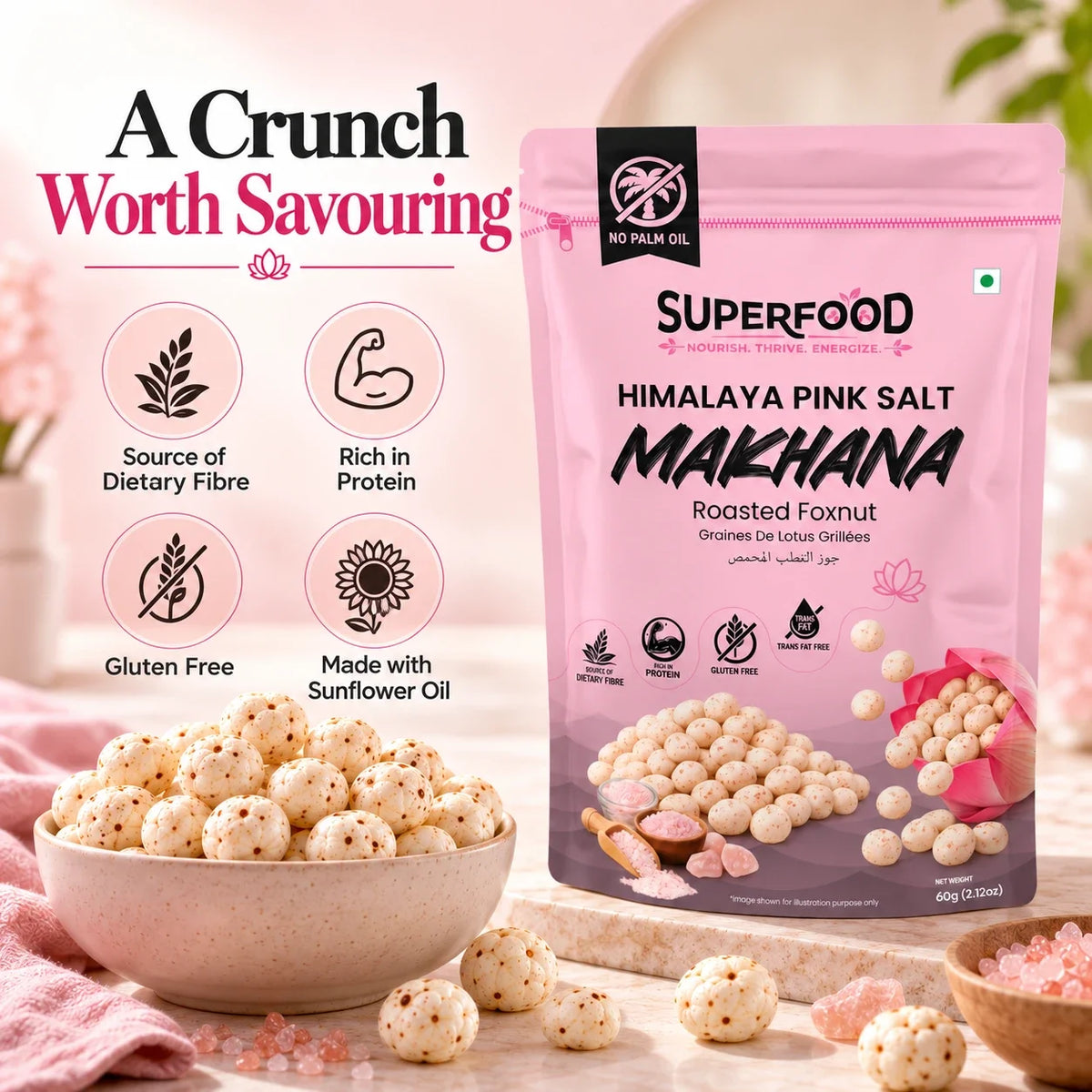 HIMALAYAN PINK SALT MAKHANA