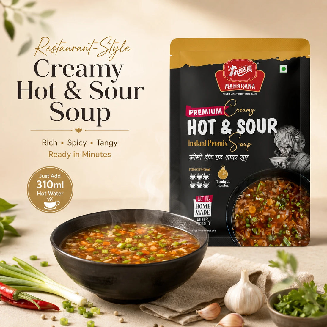 PREMIUM CREAMY HOT & SOUR SOUP