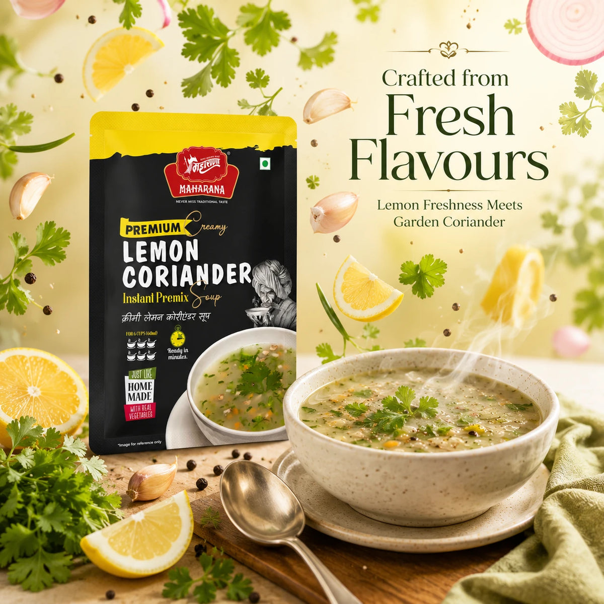 PREMIUM CREAMY LEMON CORIANDER SOUP