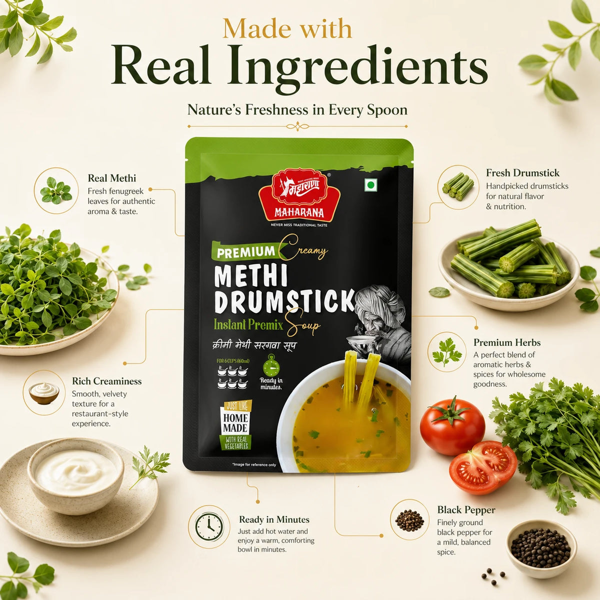 PREMIUM CREAMY METHI DRUMSTICK SOUP