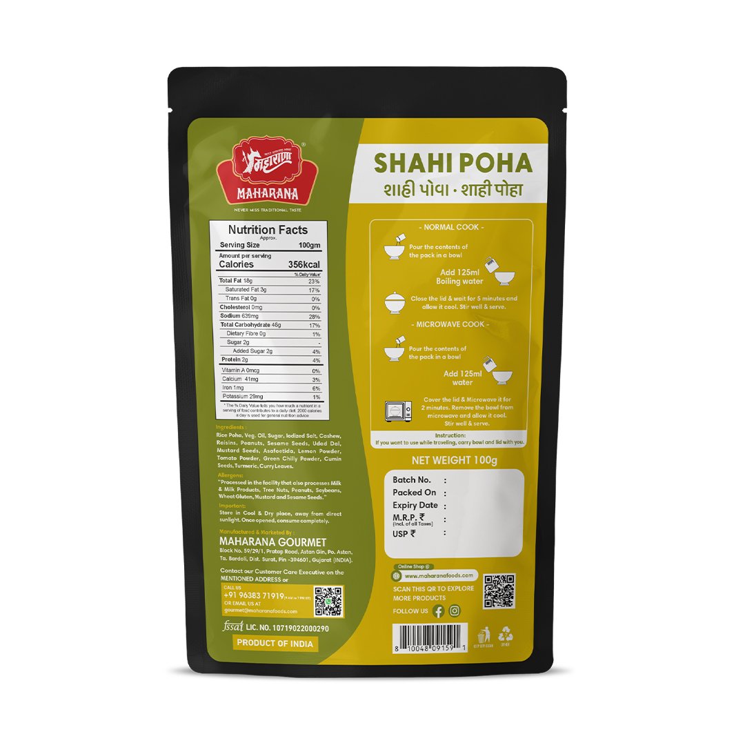 INSTANT SHAHI POHA