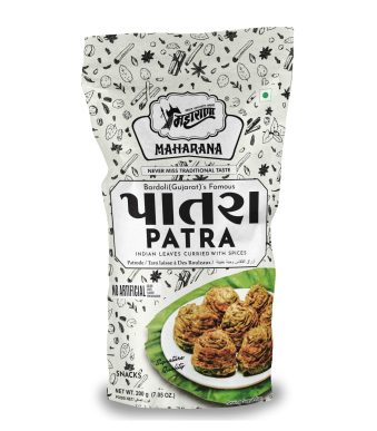 Maharana Premium Crunchy Dry Patra - Scrumptious Goodness of Colocasia Leaves Taste of Spicy, Tangy & Aromatic and Flavorful Delicious Snacks for Rainy Day with A Cup of Chaai ,Evening Snacks